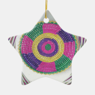 Geweven Whirl Art Print Keramisch Ornament