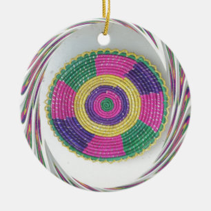 Geweven Whirl Art Print Keramisch Ornament