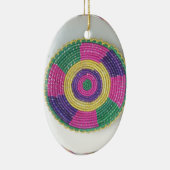 Geweven Whirl Art Print Keramisch Ornament (Rechts)
