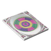 Geweven Whirl Art Print Notitieblok (Schuin)