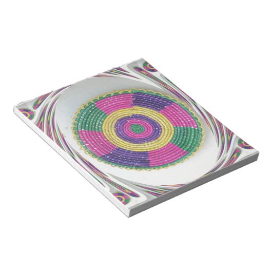 Geweven Whirl Art Print Notitieblok (Schuin)