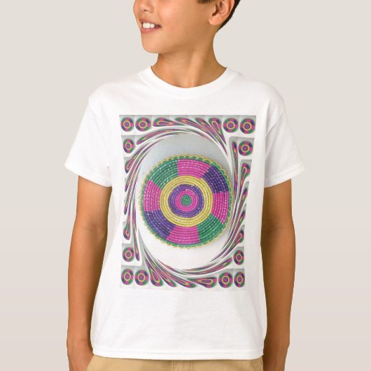 Geweven Whirl Art Print T-shirt (Voorkant)