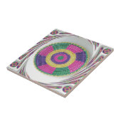 Geweven Whirl Art Print Tegeltje (Zijkant)