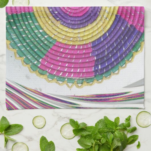 Geweven Whirl Art Print Theedoek (Gevouwen)