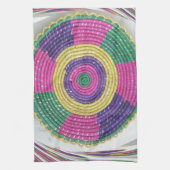 Geweven Whirl Art Print Theedoek (Verticaal)