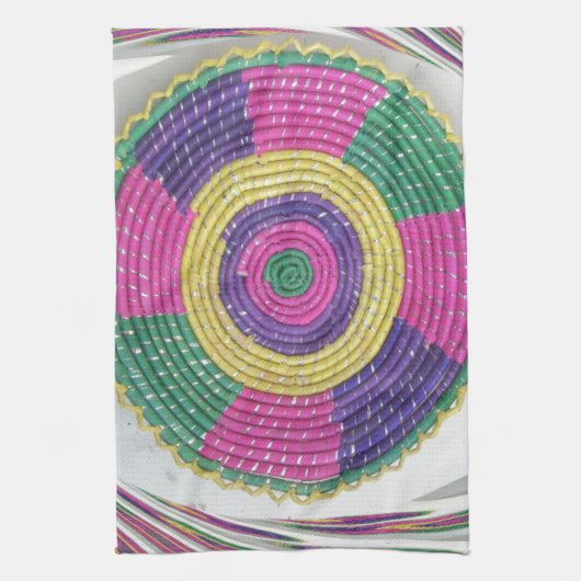 Geweven Whirl Art Print Theedoek (Verticaal)