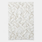 Geweven wit basket weave Vrijgezellenfeest Theedoek (Verticaal)