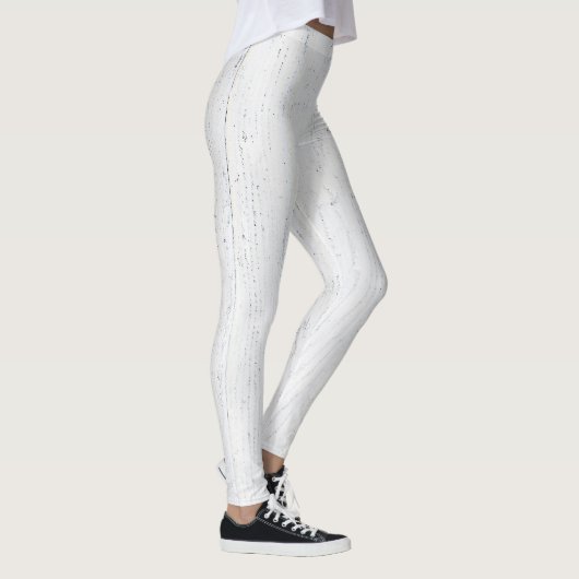 geweven witgewassen hout leggings (Rechts)