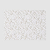 Geweven witte basket weave Wedding Tissuepapier (Voorkant)