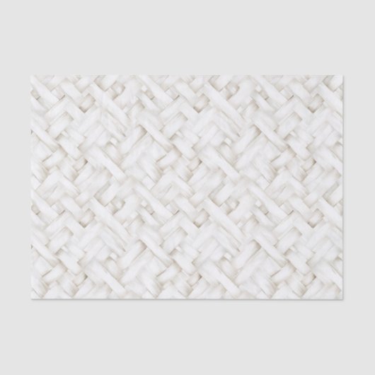 Geweven witte basket weave Wedding Tissuepapier (Voorkant)