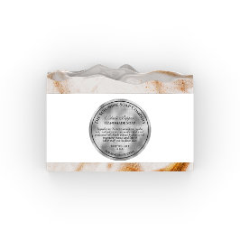  geweven zilverfolie ronde sticker