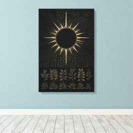 Geweven zonne-essence kunstcanvas canvas afdruk