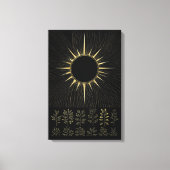 Geweven zonne-essence kunstcanvas canvas afdruk (Voorkant)