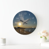 Geweven Zonsondergang door Shirley Taylor Grote Klok (Huis)