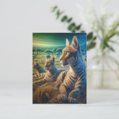 Gewichelde Metgezellen in Meadow Briefkaart (Staand voorkant)