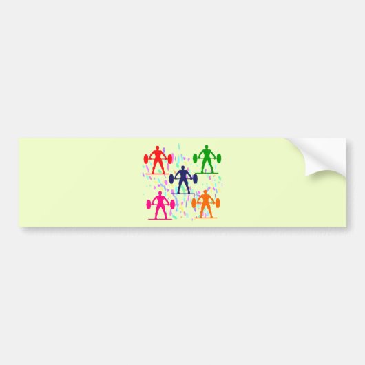 GEWICHLIFT BUMPERSTICKER (Voorkant)