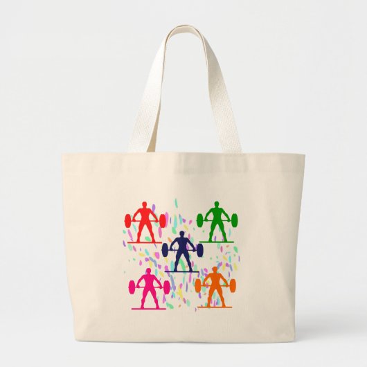 GEWICHLIFT GROTE TOTE BAG (Voorkant)