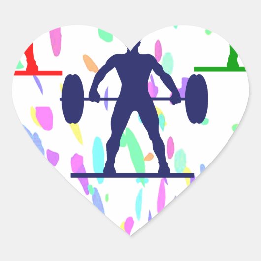 GEWICHLIFT HART STICKER (Voorkant)