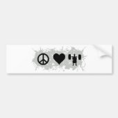 Gewicht 2 bumpersticker (Voorkant)