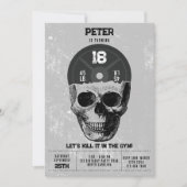 Gewicht Bord Schedel Training Bodybuilding Verjaar Kaart (Voorkant)