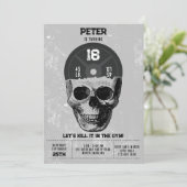 Gewicht Bord Schedel Training Bodybuilding Verjaar Kaart (Staand voorkant)