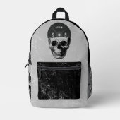 Gewicht Bord Skull Training Fitness Bodybuilding Bedrukte Rugzak (Voorkant)