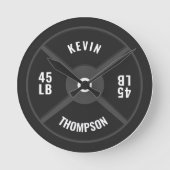 Gewicht Bord Training Fitness Bodybuilding Naam Ronde Klok (Voorkant)