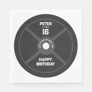 Gewicht Bord Training Fitness Gym Verjaardagsfeest Servet