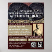 Gewicht Borden, persoonlijke trainer, gym Adverter Poster (Voorkant)