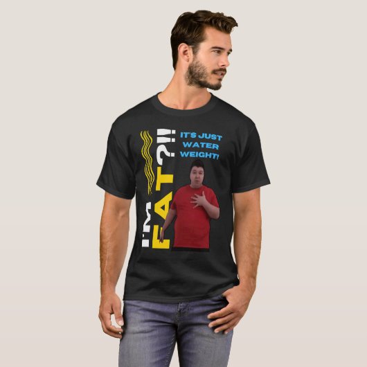 Gewicht dieet Water Vat Nikocado Avocado Meme Fast T-shirt (Voorkant volledig)