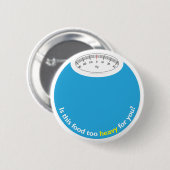 Gewicht en gezondheid ronde button 5,7 cm (Voorkant /achterkant)
