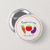 Gewicht en gezondheid ronde button 5,7 cm (Voorkant /achterkant)