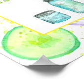 Gewicht en maat één inktkeuken poster (Hoek)