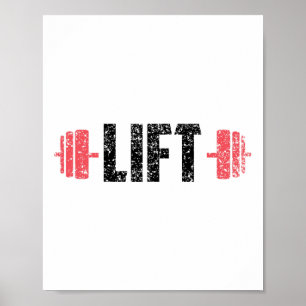 Gewicht Haltheropleiding Gym Training Workout Poster