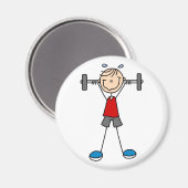 Gewicht Hefstok Figuur Magneet (Voorkant / Achterkant)