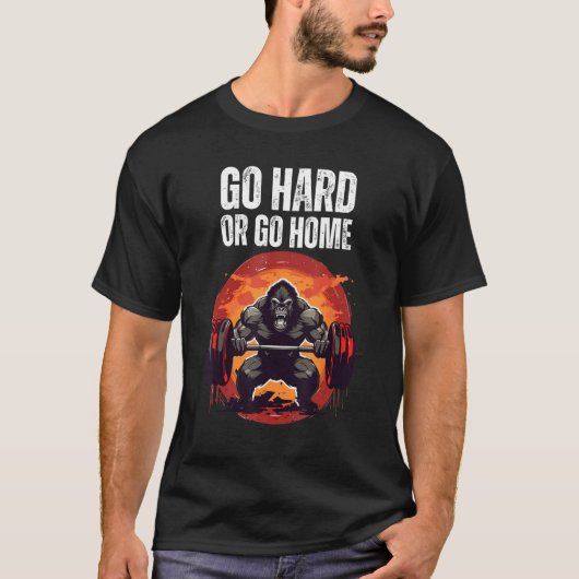 Gewicht het Opheffen Spier Opleiding Barbell als u T-shirt (Voorkant)