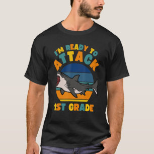 Gewicht I'm Ready To Attack 1st Grade Megalodon Di T-shirt