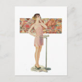 Gewicht in  illustratie briefkaart (Voorkant)