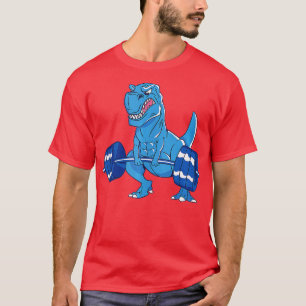 Gewicht Lifende Rex Gewichtstofinhoud Dinosaur yra T-shirt