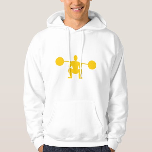 Gewicht Lifter 01 - Amber Hoodie (Voorkant)
