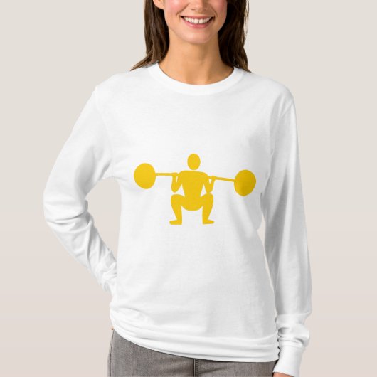Gewicht Lifter 01 - Amber T-shirt (Voorkant)