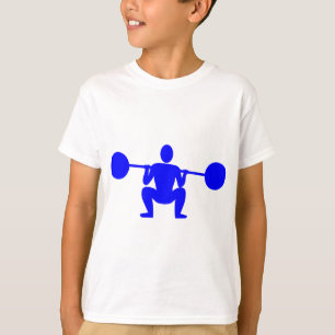 Gewicht Lifter 01 - Blauw T-shirt
