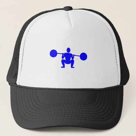 Gewicht Lifter 01 - Blauw Trucker Pet (Voorkant)