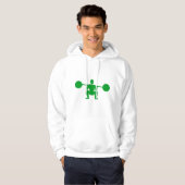 Gewicht Lifter 01 - Groen Hoodie (Voorkant volledig)