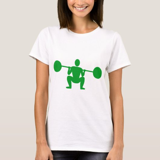 Gewicht Lifter 01 - Groen T-shirt (Voorkant)