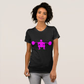 Gewicht Lifter 01 - Magenta T-shirt (Voorkant volledig)