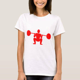 Gewicht Lifter 01 - Rood T-shirt
