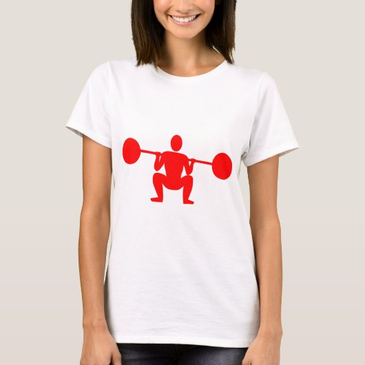 Gewicht Lifter 01 - Rood T-shirt (Voorkant)