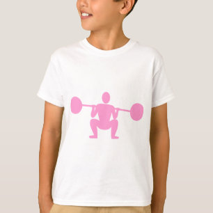 Gewicht Lifter 01 - Roze T-shirt