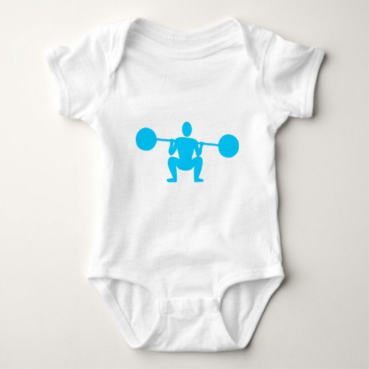 Gewicht Lifter 01 - Sky Blue Romper (Voorkant)